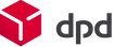 DPD logo featuring a red, stylized cube icon on the left and the lowercase letters dpd in bold, dark gray font on the right—perfect for delivering all your Hobby Horsing essentials.