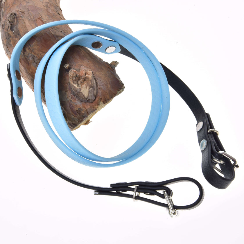 Otěže pogumované Light blue