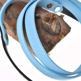 Otěže pogumované Light blue